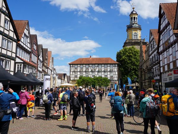 Megamarsch Weserbergland, Startbereich Marktplatz, Rinteln
