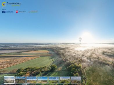 Blick aus der Vogelperspektive über Gnarrenburg