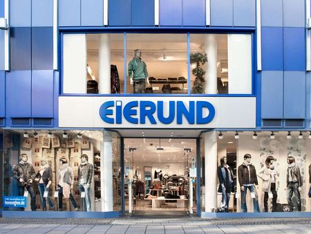 Zu sehen ist das Ladengeschäft Eierund von außen 